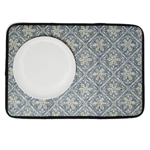 Once Again Home Drying Mat - Jen Owens Fabrique Majolica Blue