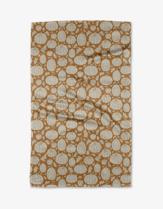 Geometry - Harvest Pumpkin Patch Tea Towel