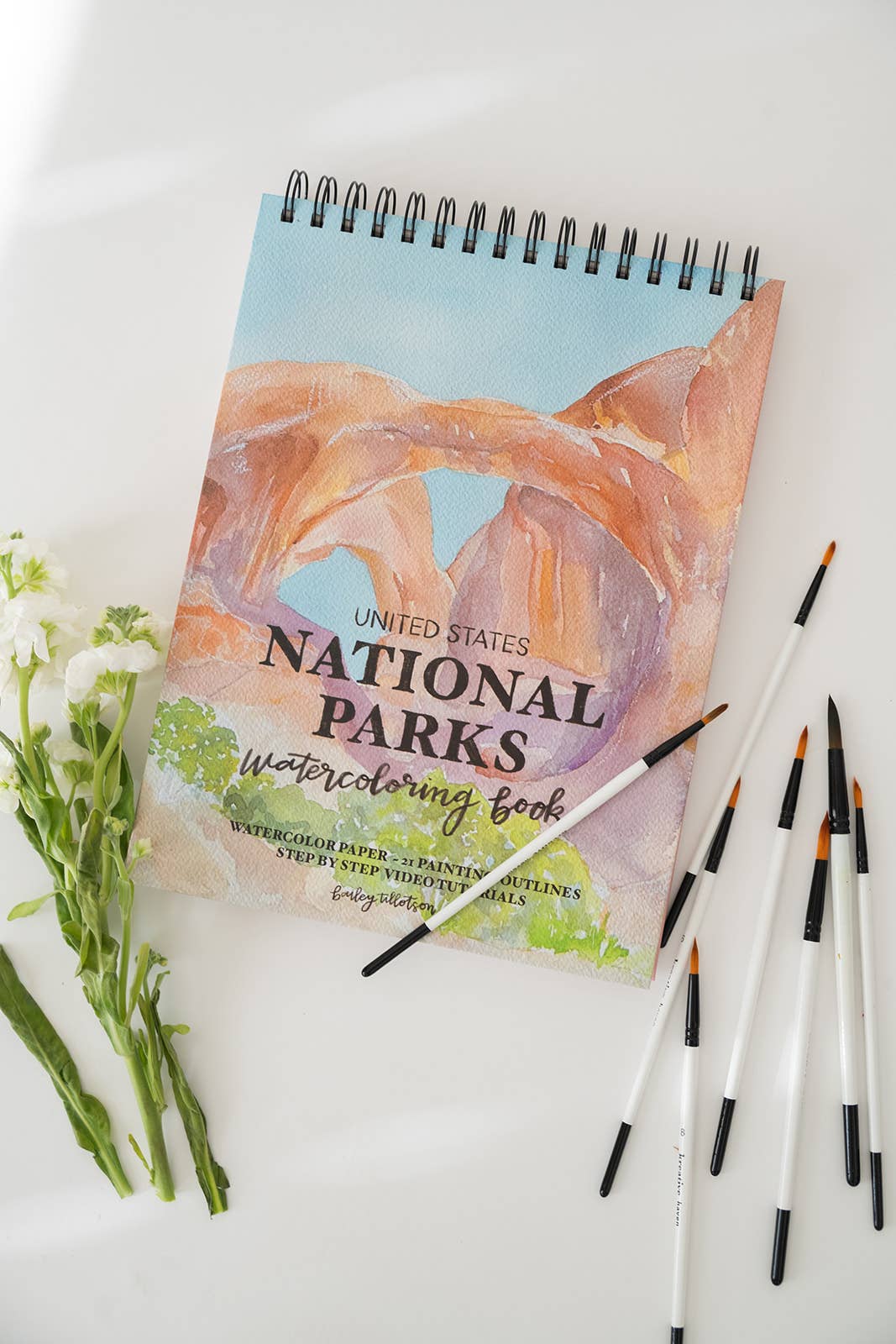 Bailey Rae Studio National Parks Watercoloring Book