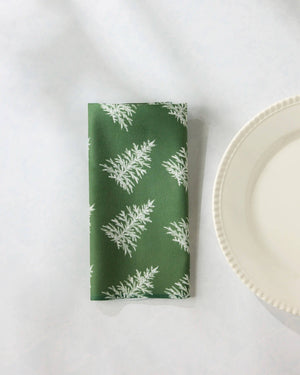 Geometry - Cedar Green Dinner Napkin Set