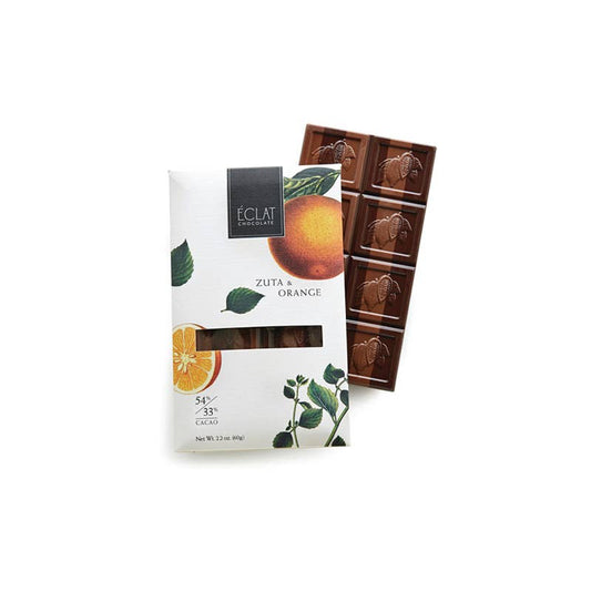 Éclat Chocolate Zuta & Orange Parallel Chocolate Bar