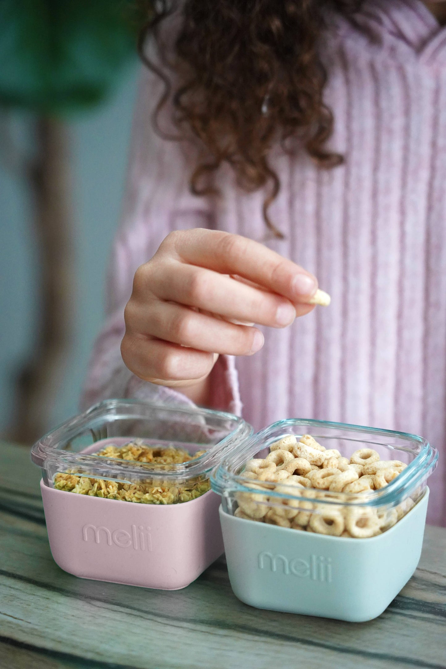 melii Glass Food Storage Containers with Silicone Sleeve