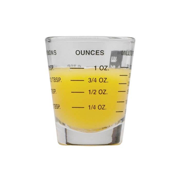 Mini Measure Shot Glass, Black