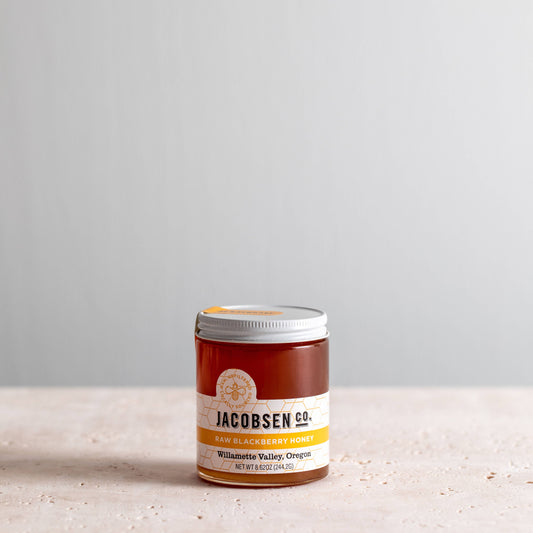 Jacobsen Salt Raw Blackberry Honey, Single Origin Honey, 8.62oz