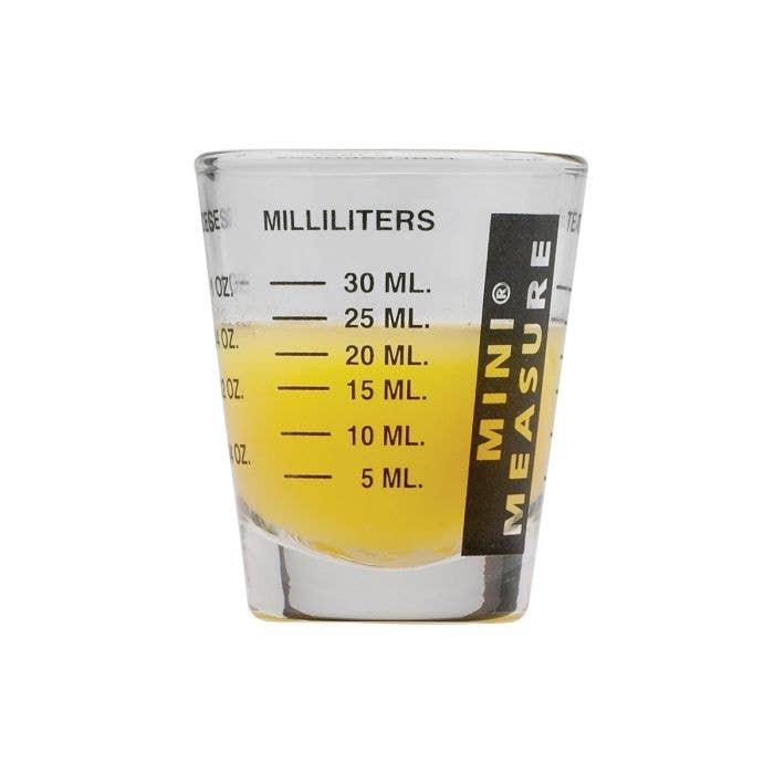 Mini Measure Shot Glass, Black