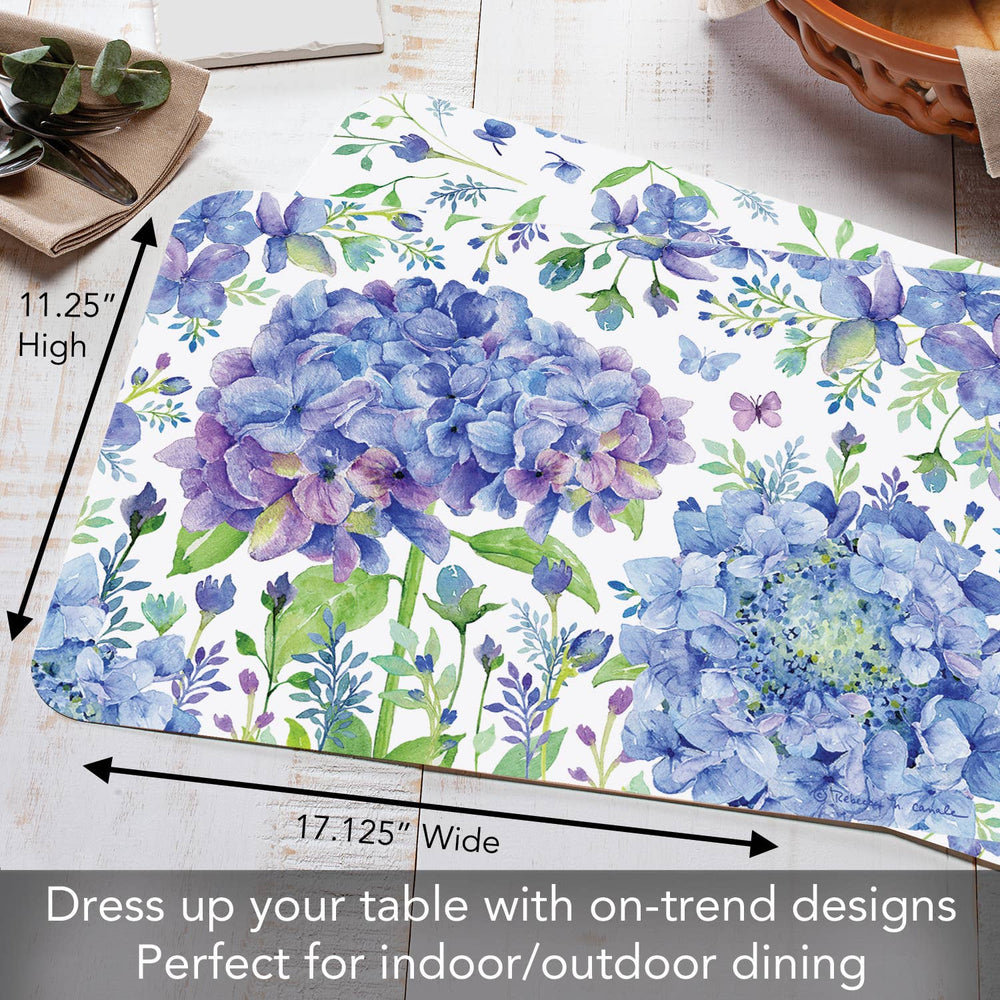 Beautiful Hydrangea Reversible Rectangular Plastic Placemat