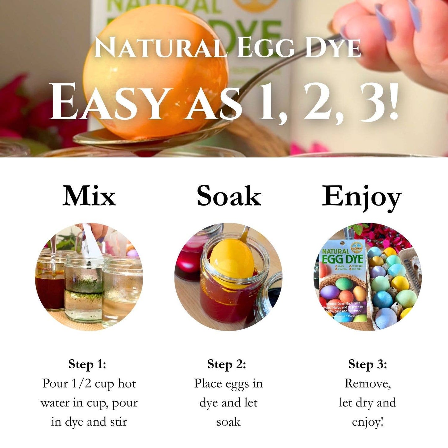 Natural Earth Paint Natural Egg Dye Kit
