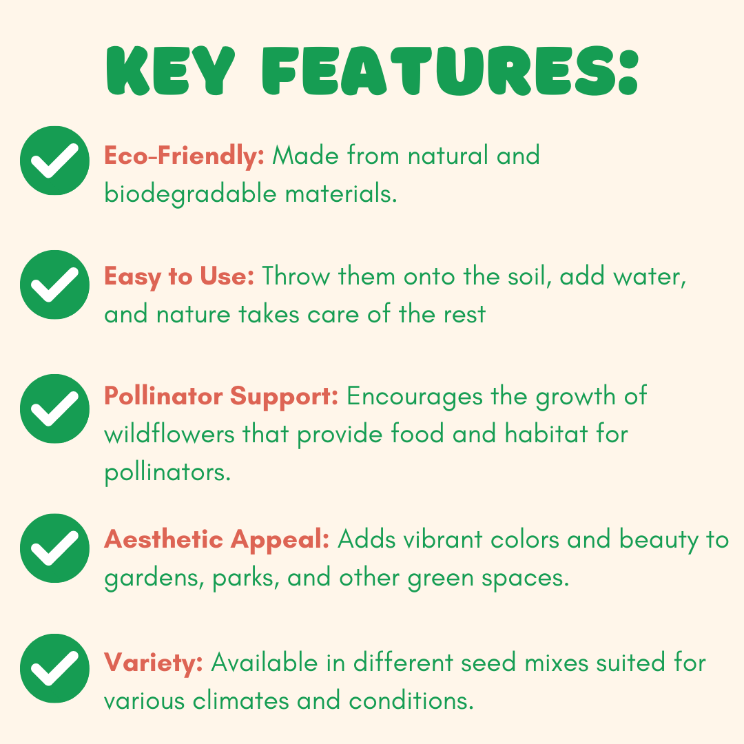 Blossombs Egg Box- Hello Spring, 8 Seed Bomb Balls