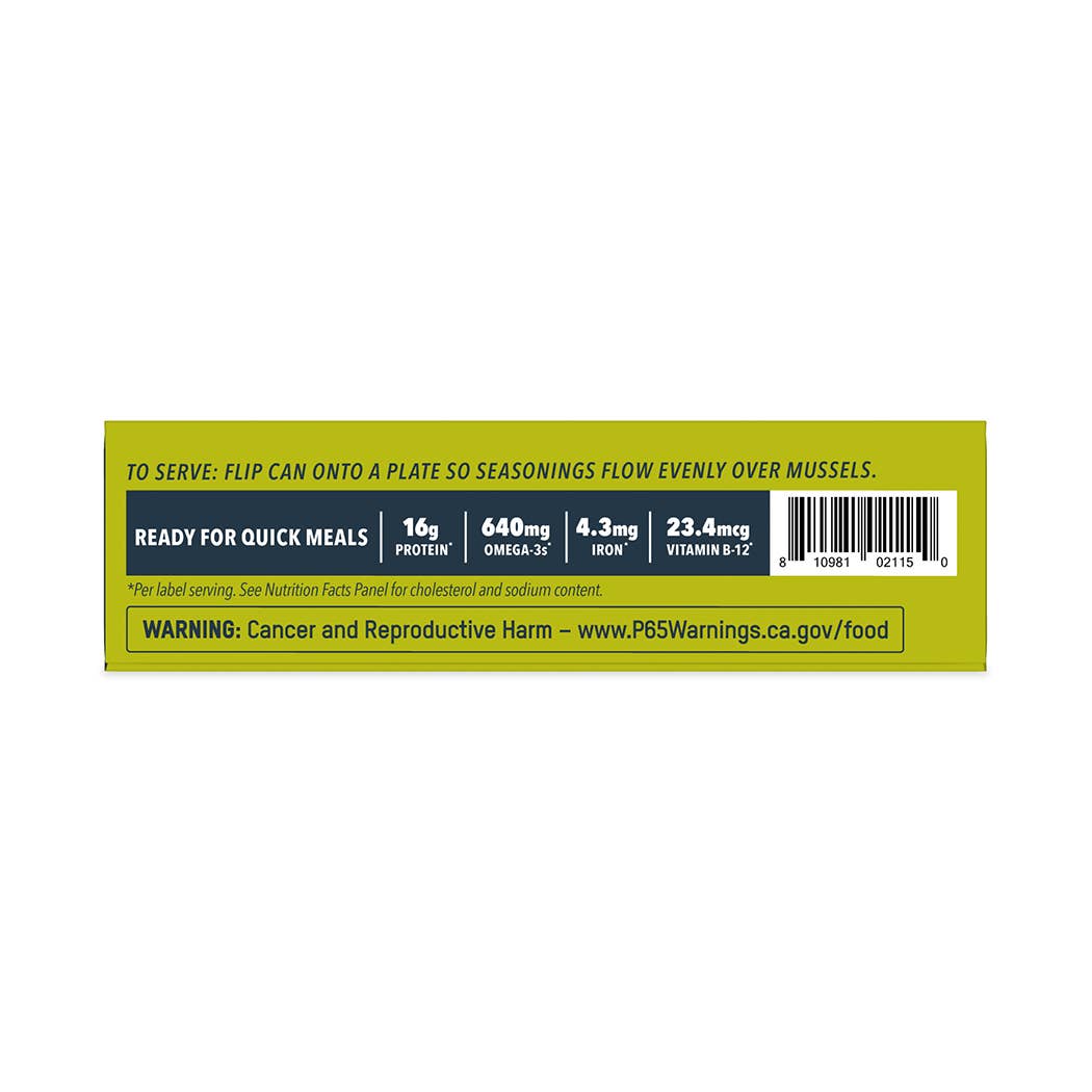 Patagonia Provisions Tinned Lemon Herb Mussels