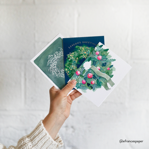 E. Frances Paper - Red Berry Wreath | Joy Christmas Card