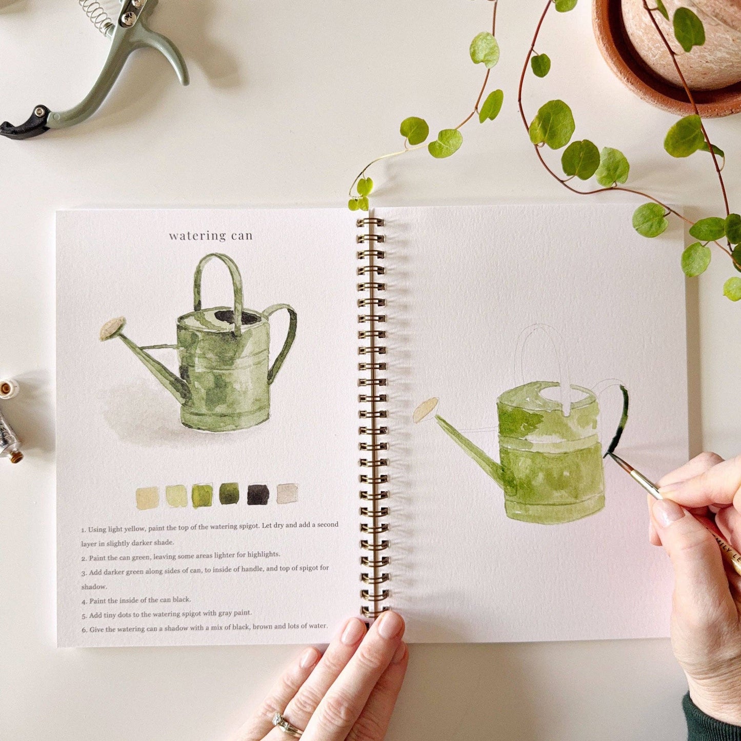 emily lex studio Garden Watercolor Workbook