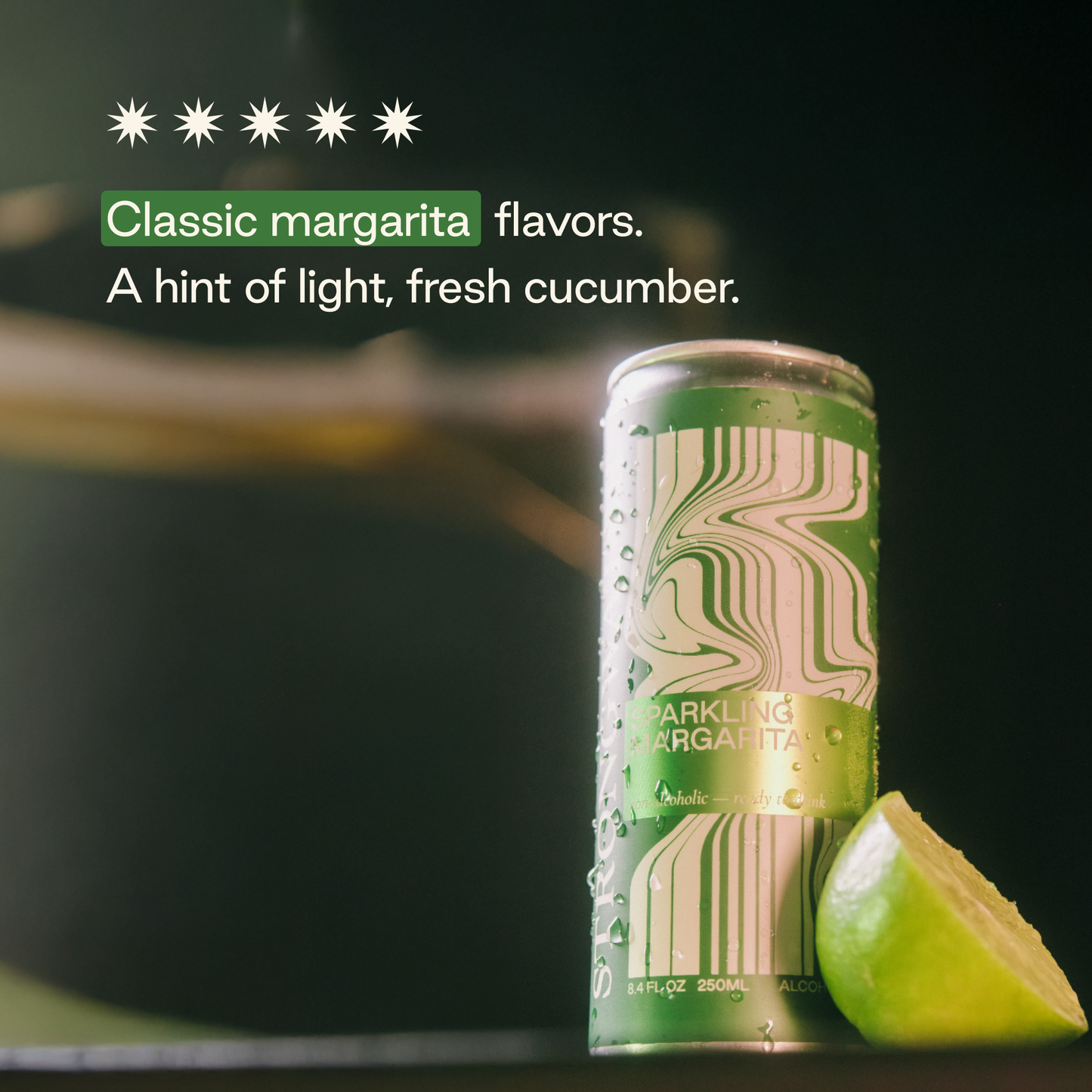 Strongwater Sparkling NA Margarita Mocktail, Single