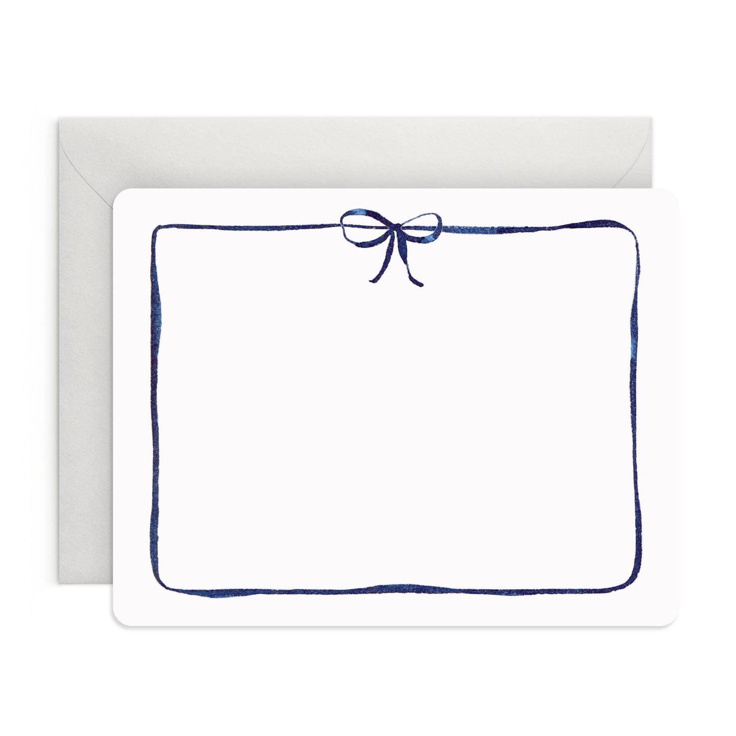 E. Frances Paper - Navy Bow Flat Notes – Boxed Set of 8 Notecards