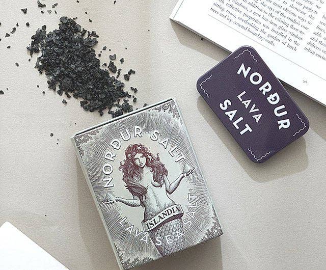 Nordur Salt Sea Salt Lava Tin, 3.5 oz