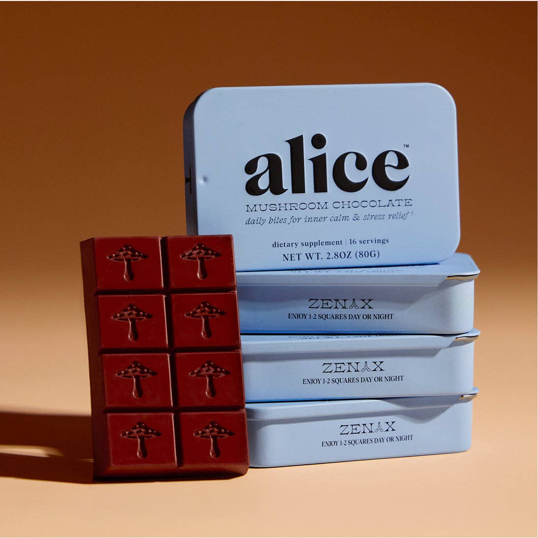 Alice Mushrooms Zen-X Mushroom Chocolate for Stress Relief