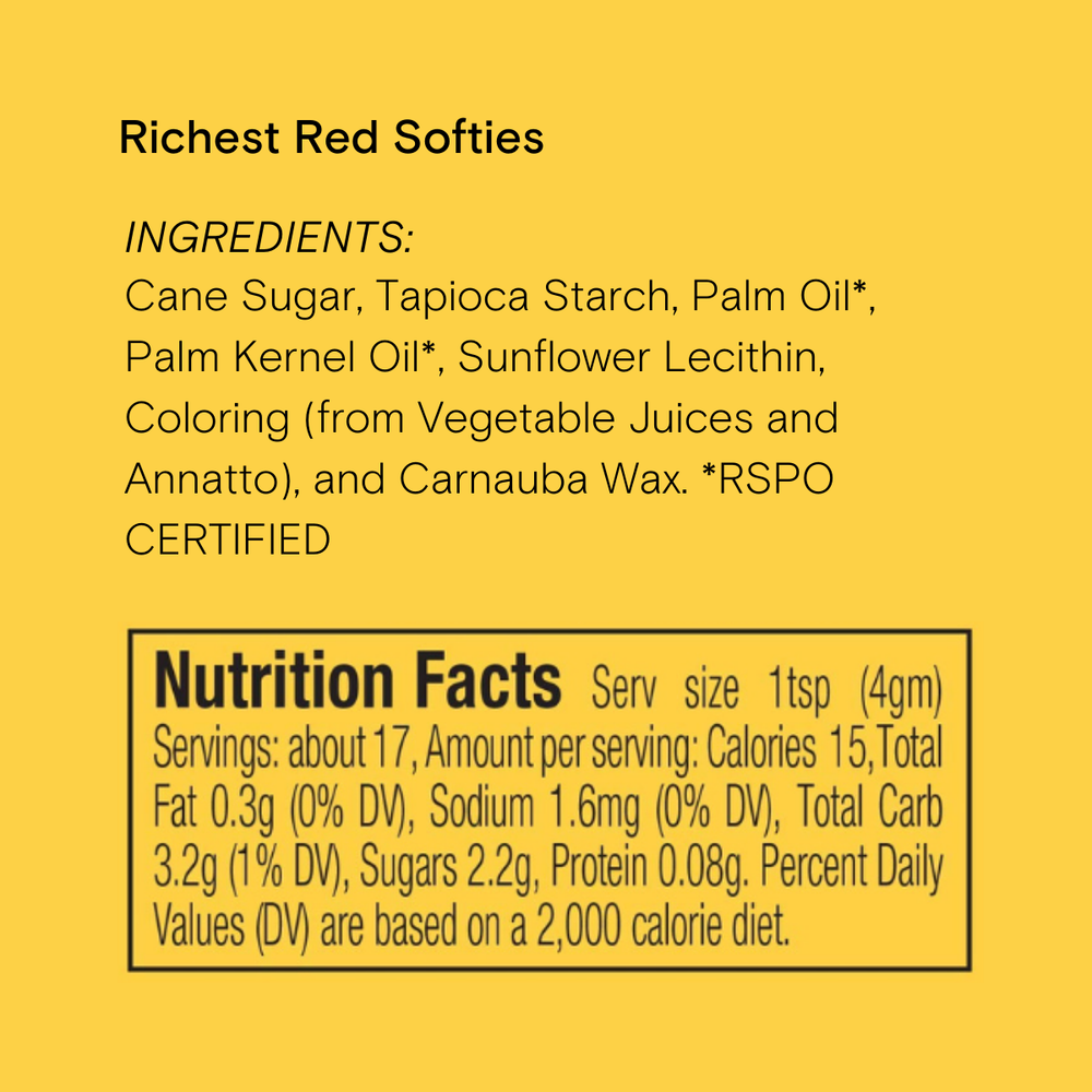 Supernatural Dye-Free Softies Sprinkles - Richest Red