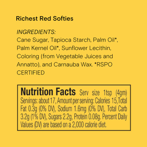 Supernatural Dye-Free Softies Sprinkles - Richest Red