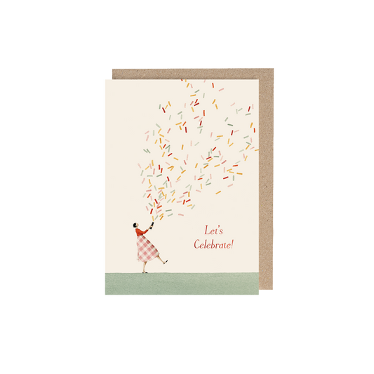 Hester & Cook Glitter Bomb Girl (Let's Celebrate) Card