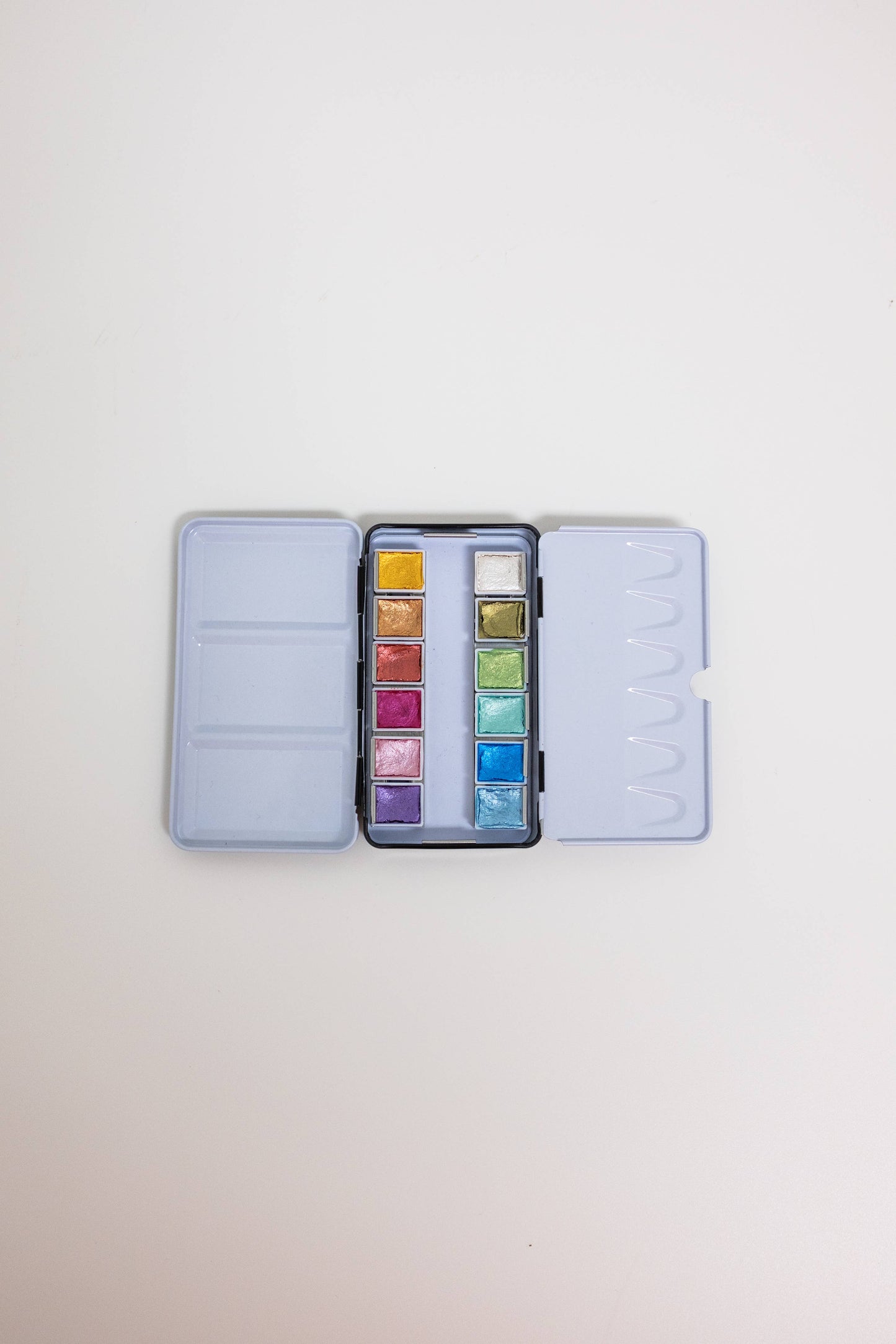 Bailey Rae Studio 12 Color Travel Metallic Watercolor Paint Palette