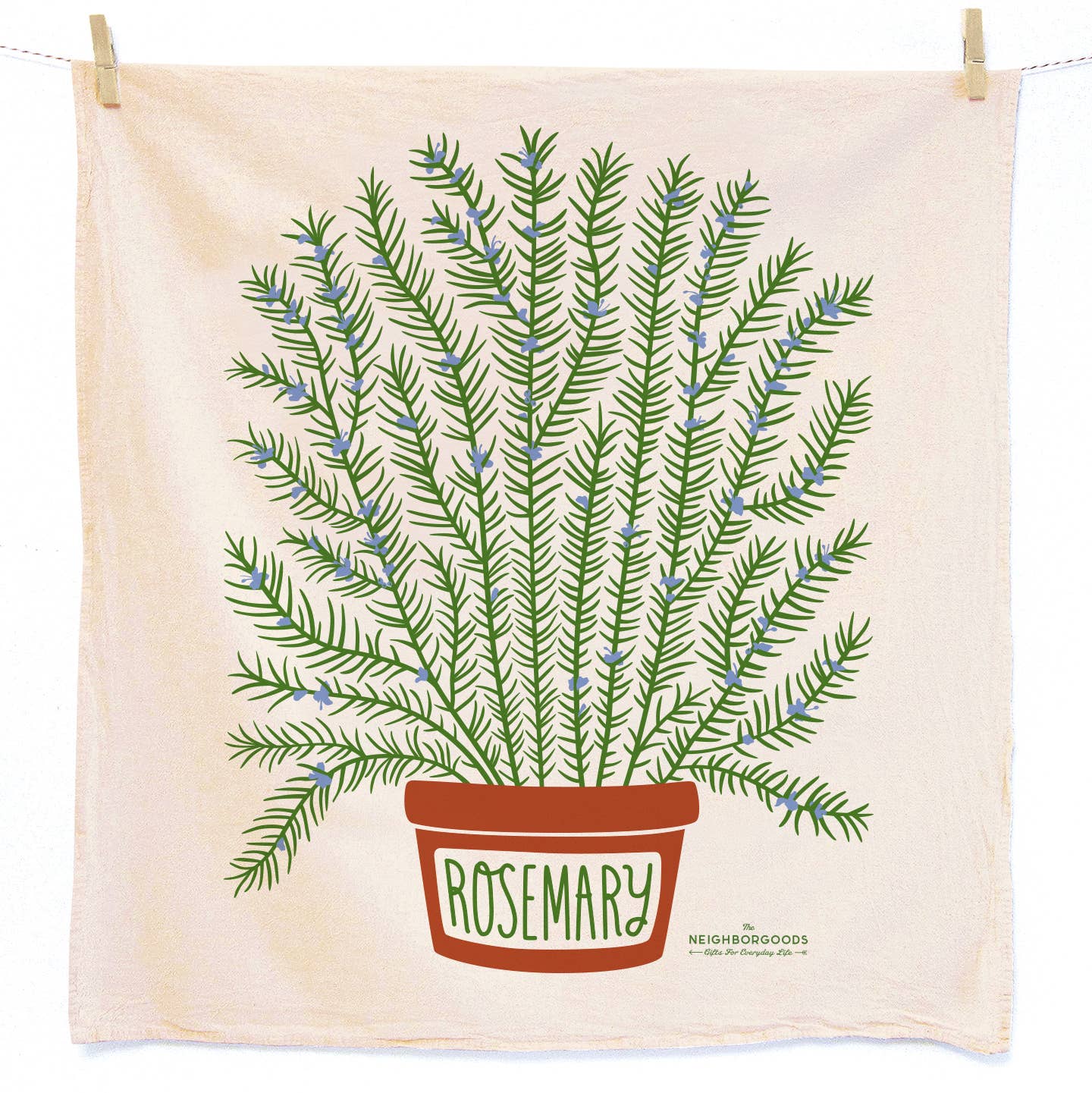 The Neighborgoods Rosemary & Fig Tea Towel, Set of 2
