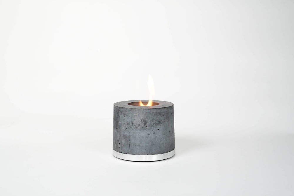 FLIKRFIRE® Table Top Fireplace: Silver