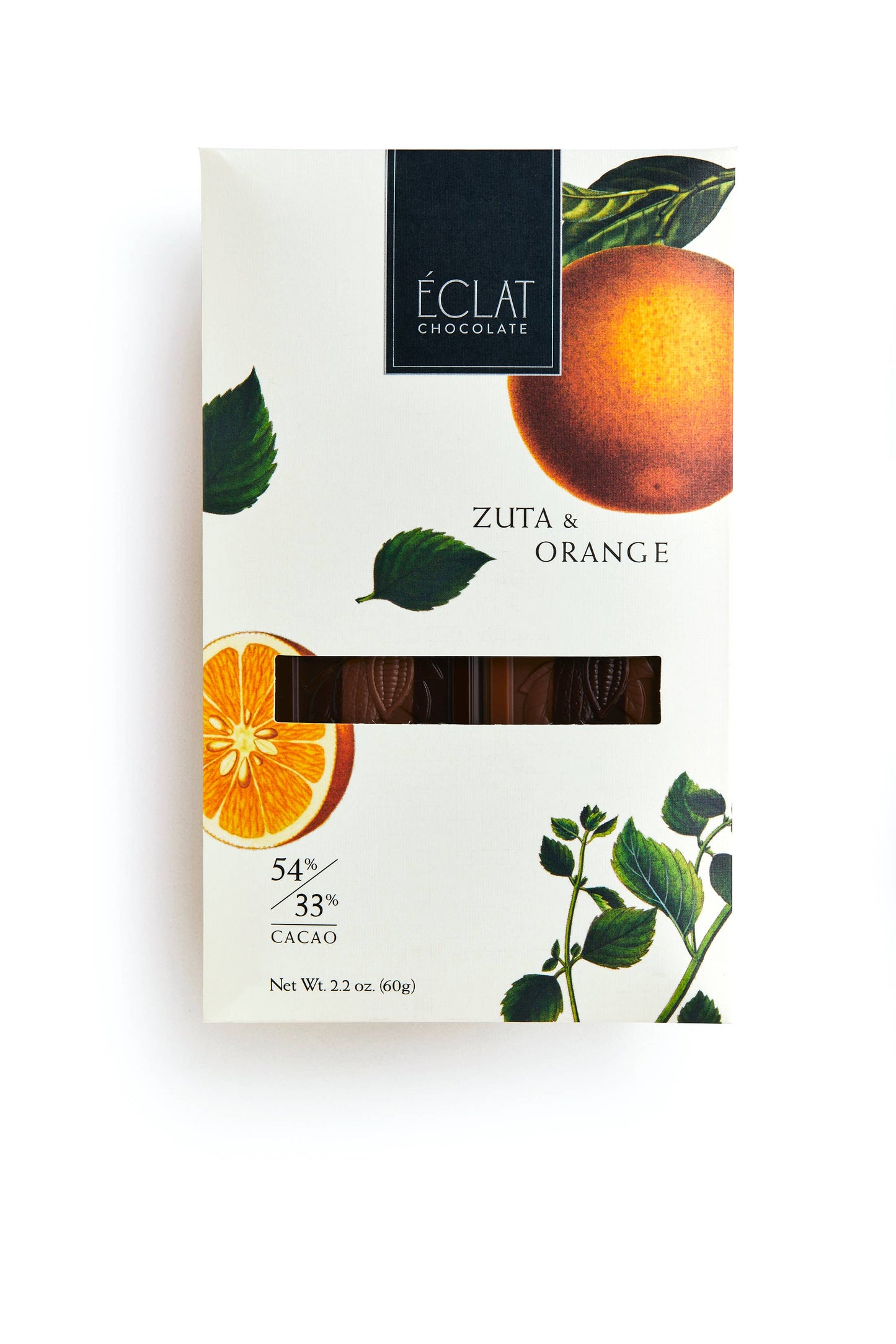 Éclat Chocolate Zuta & Orange Parallel Chocolate Bar