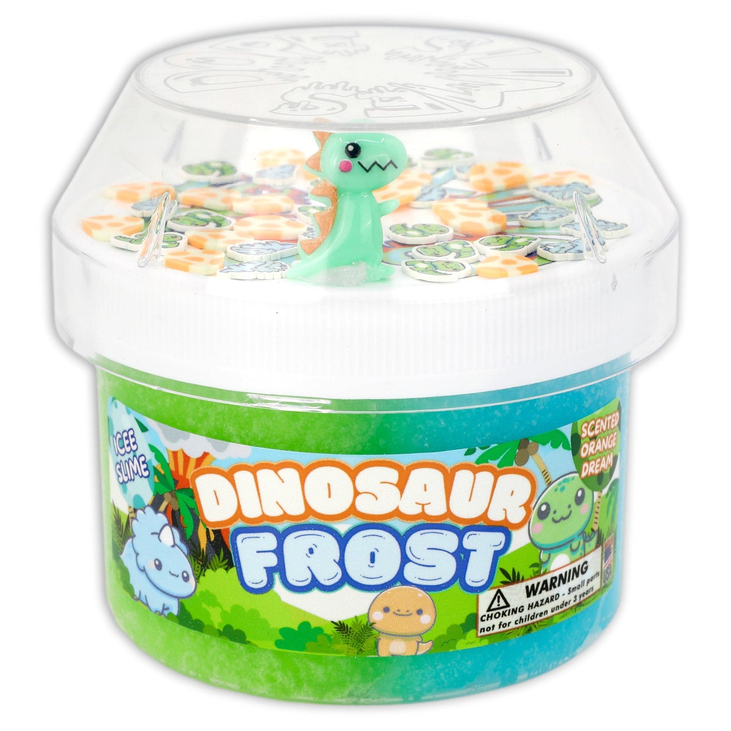 Dope Slimes Dinosaur Frost, Icee Textured Slime