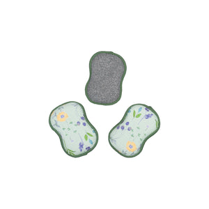 Once Again Home RE:usable Sponges - Serenity Floral, Set of 3