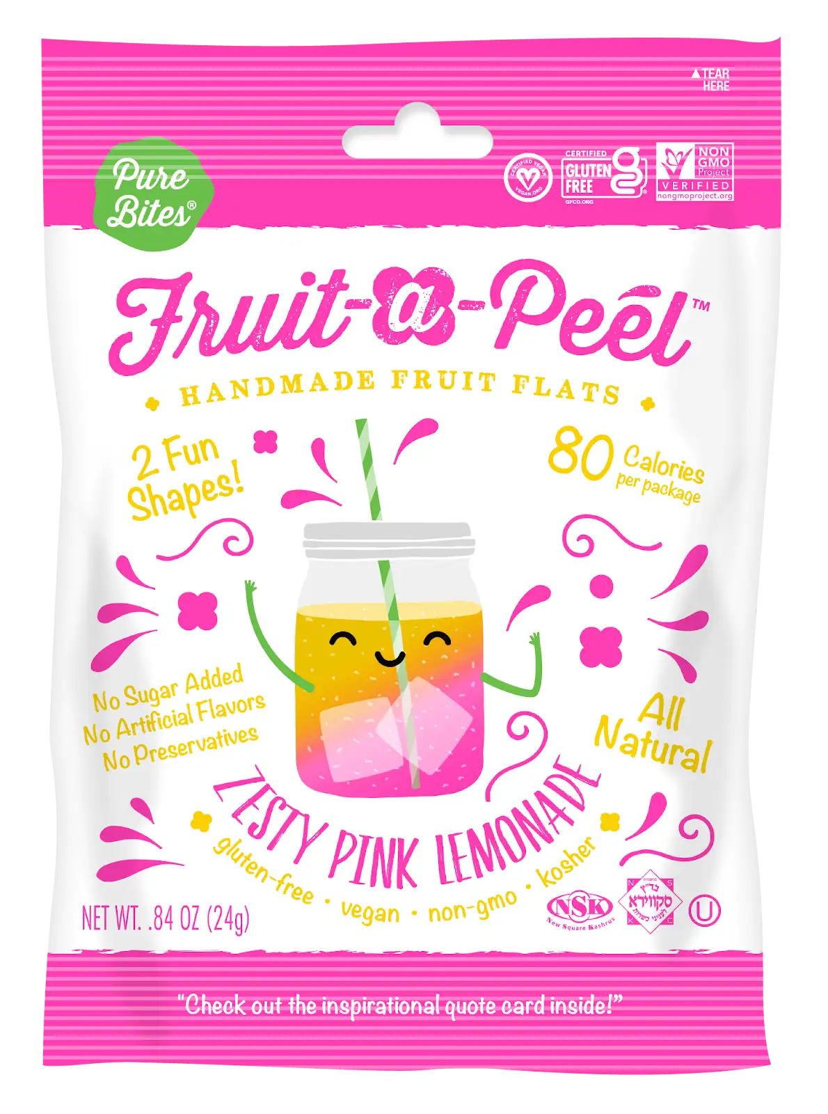 Fruit-a-Peel - Fruit-a-Peel Zesty Pink Lemonade Fruit Flats