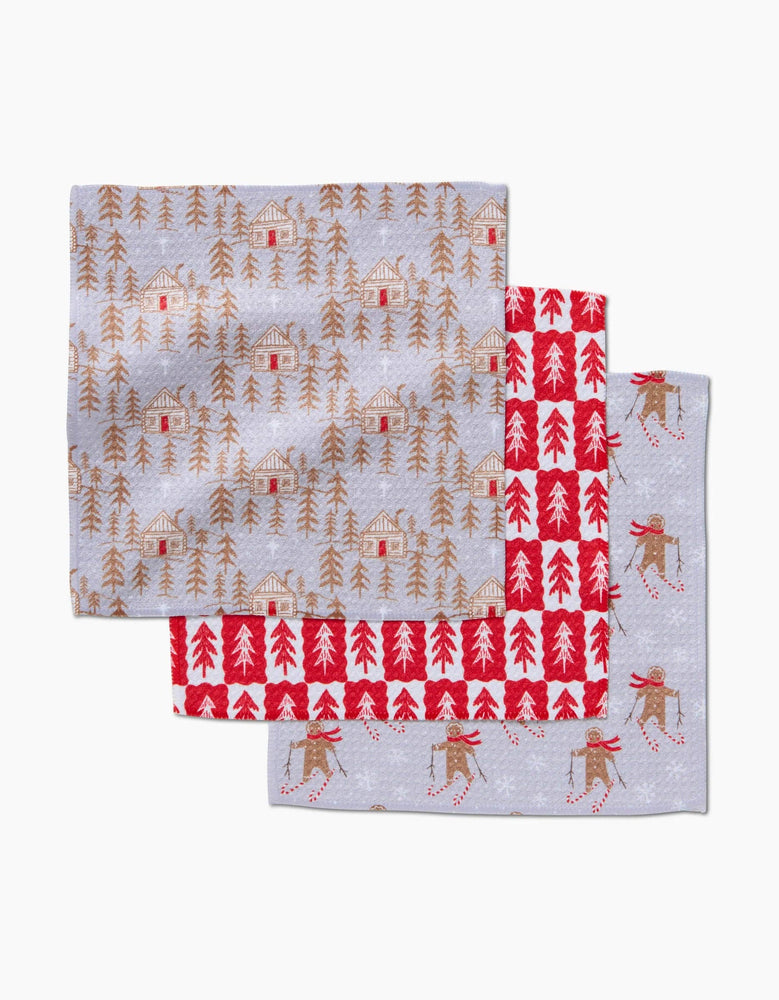 Geometry - Gingerbread Homestead Dishcloth Set