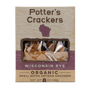 Potter’s Crackers - Potter's Crackers Organic Wisconsin Rye Crackers - 5 oz