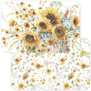 Sunflowers Forever Reversible Rectangular Plastic Placemat