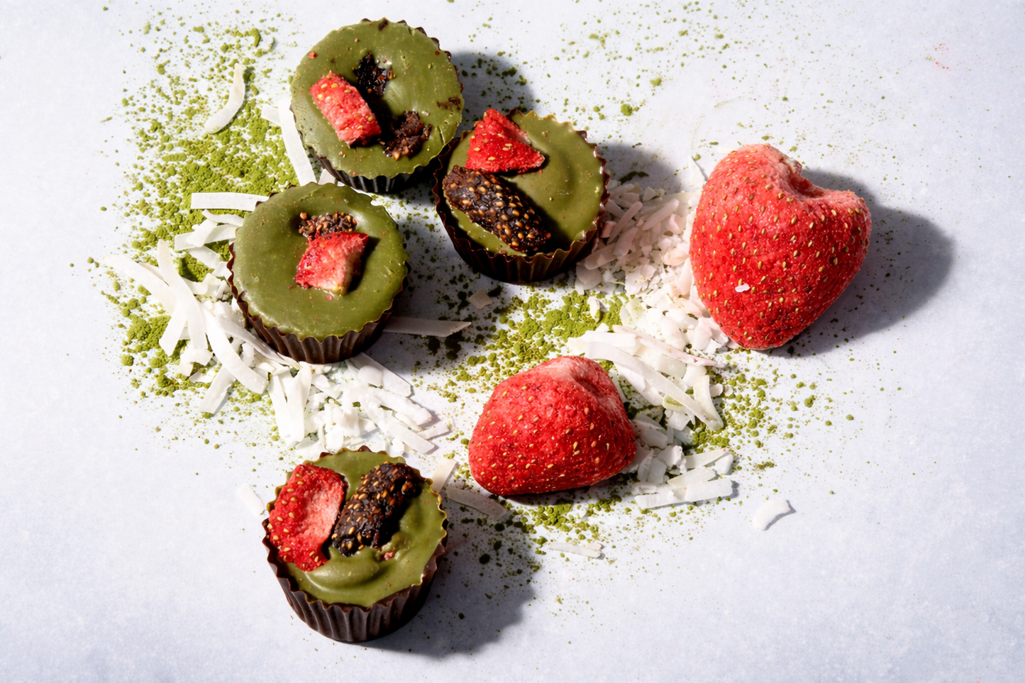 Morito Chocolates - Matcha Strawberry - Mini Cups