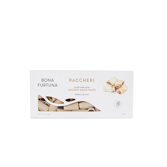 Bona Furtuna Sicilian Ancient Grain Organic Paccheri Pasta