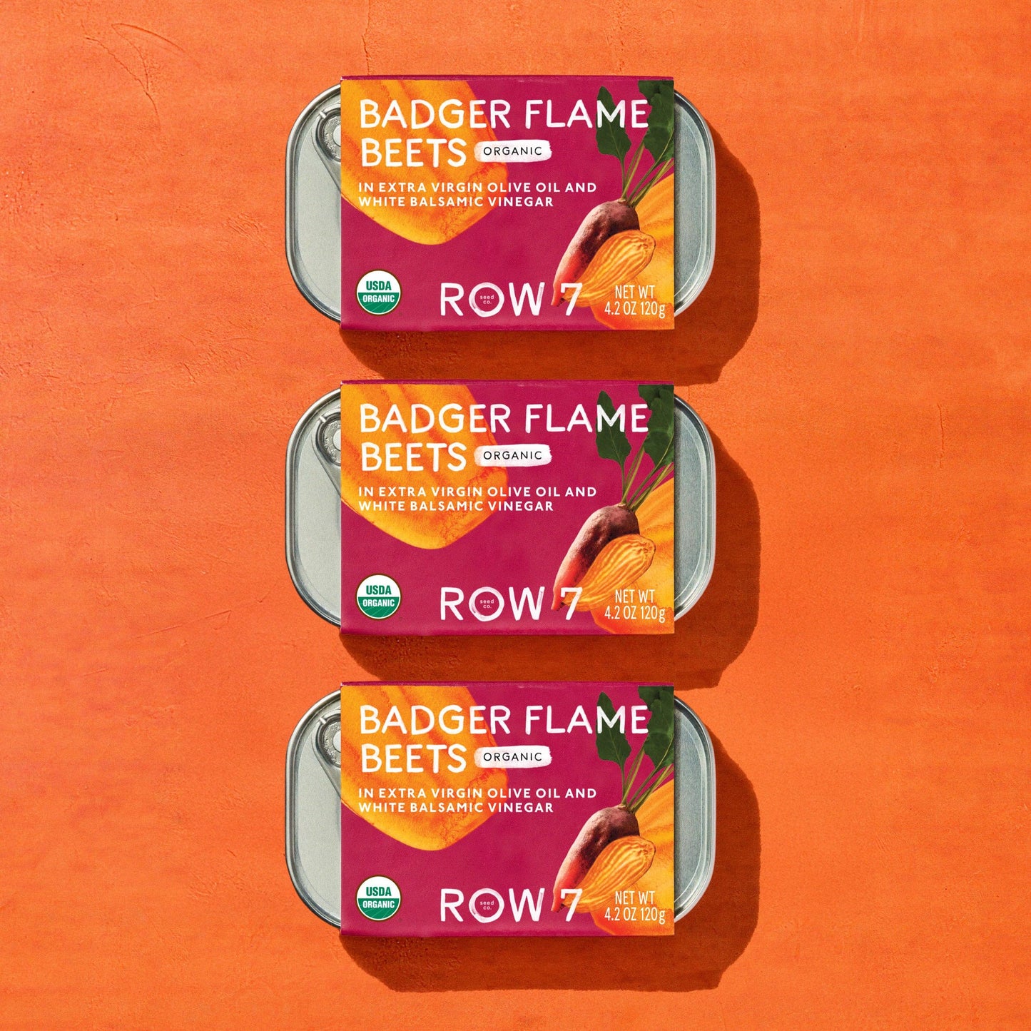 Row 7 Badger Flame Beets Tin