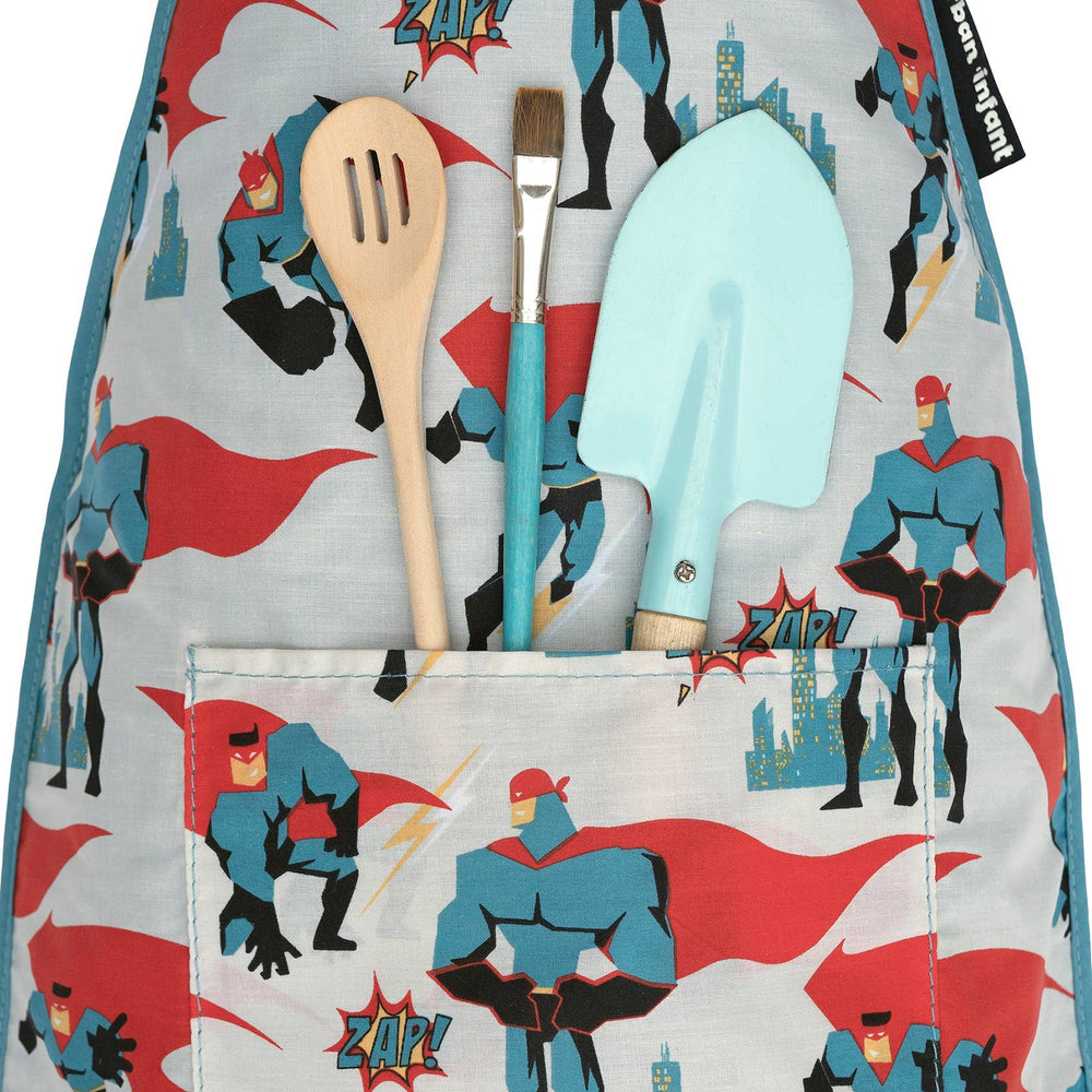 Urban Infant - Little Helper Kids Apron, Washable Cotton/Poly - Urban Dude