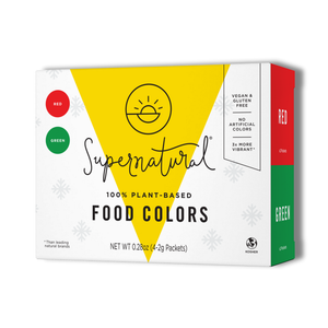 Supernatural Dye-Free Holiday Food Colors, Red and Green