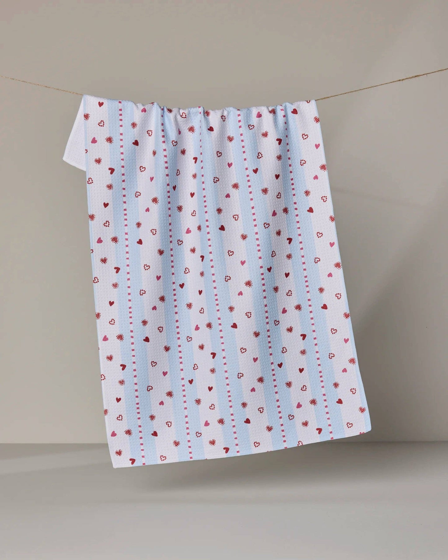 Geometry - Love Stripes Tea Towel