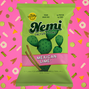 Nemi Snacks - Mexican Lime - Crunchy Nopales Cactus Snacks