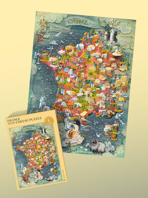 Water & Wines - Cheese Puzzle - France