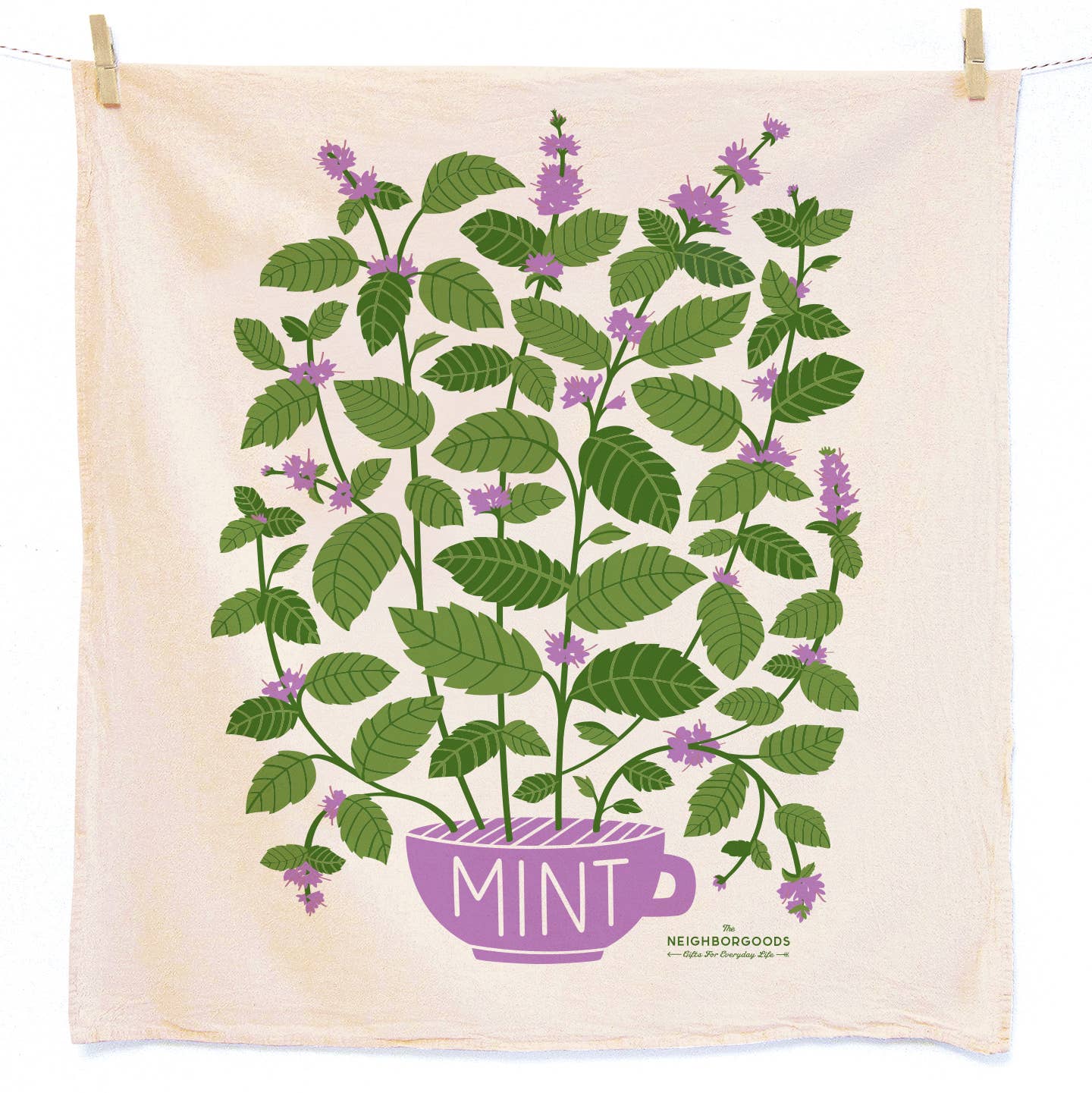 The Neighborgoods I Lilac Purple Tea Towel, Set of 2
