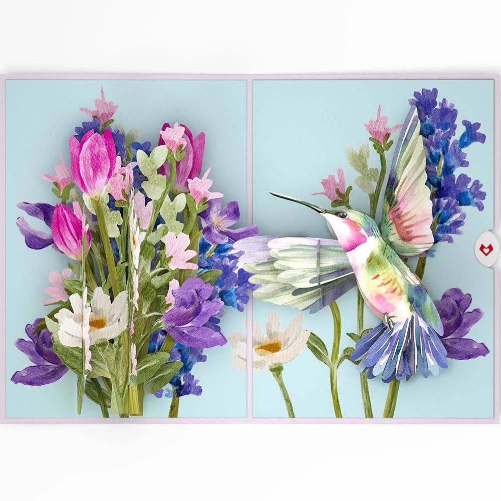 Lovepop Love in Bloom Hummingbird Pop-Up Card