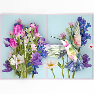 Lovepop Love in Bloom Hummingbird Pop-Up Card