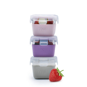 melii - Glass Food Storage Containers with Silicone Sleeve