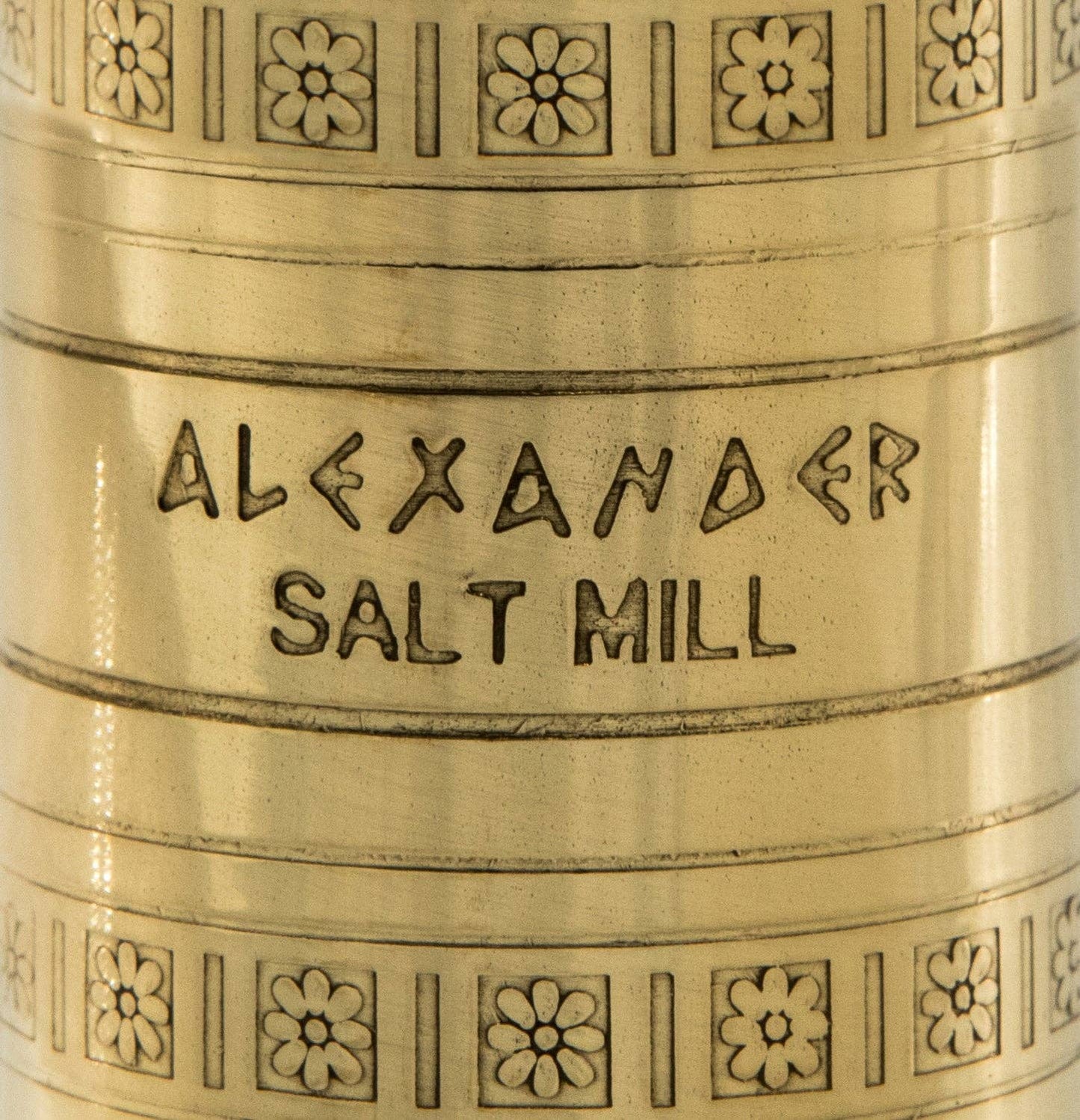 The Original Brass Greek Salt Mill, 8”