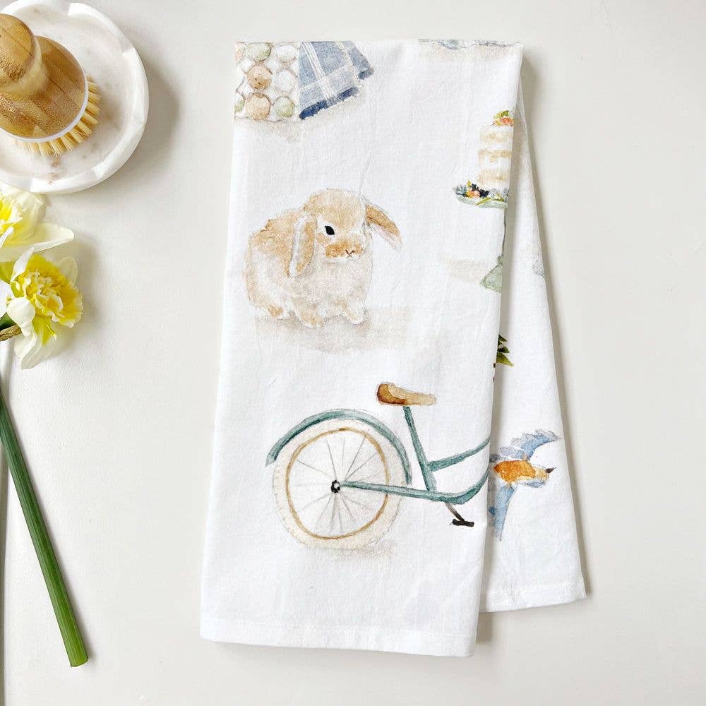 emily lex studio Springtime Tea Towel