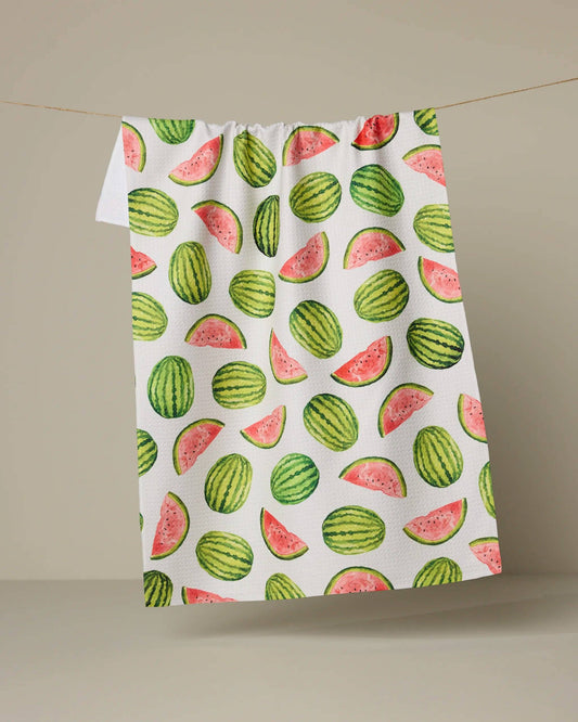 Geometry - Melon Market Tea Towel