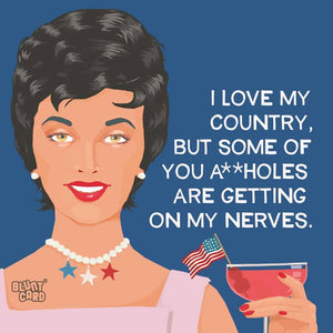 Love My Country Beverage Napkin