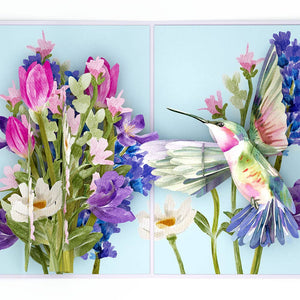 Lovepop Love in Bloom Hummingbird Pop-Up Card