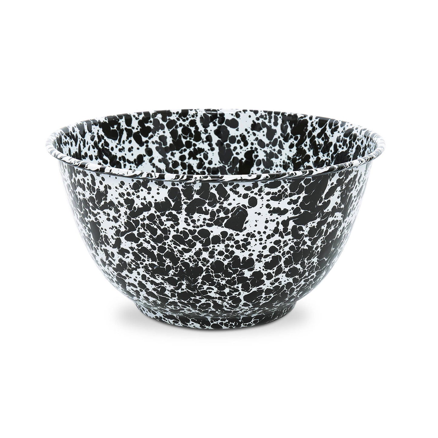 Crow Canyon Home Splatter Enamelware Large Salad Bowl